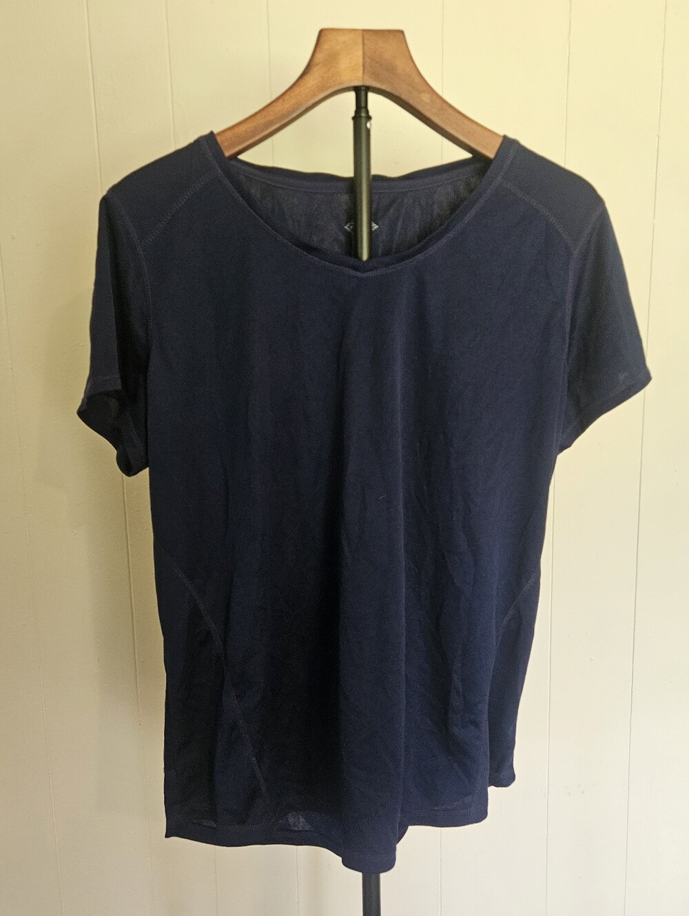 St. John's Bay Active Navy Short-Sleeve Crewneck Tee Size XL
